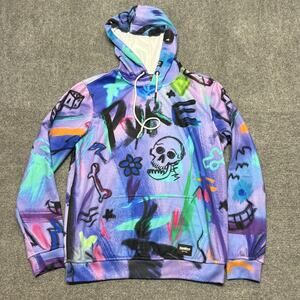 FreshHoods Multicolor Graffiti Pullover Hoodie Mens M Multicolor Streetwear